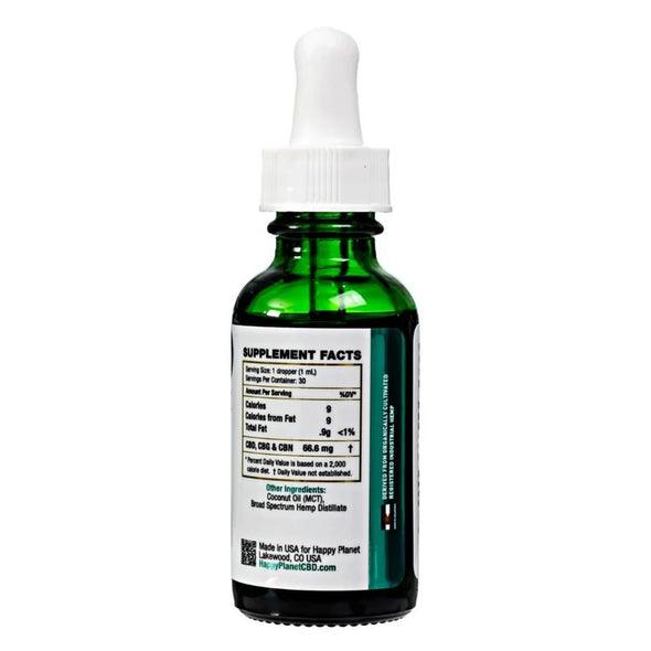 BUNDLE - Happy Planet 2,000mg Broad Spectrum CBD Tincture x 3