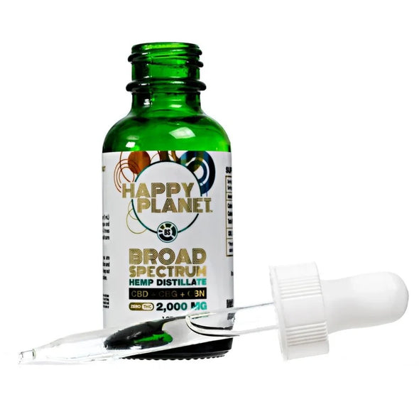 BUNDLE - Happy Planet 2,000mg Broad Spectrum CBD Tincture x 3