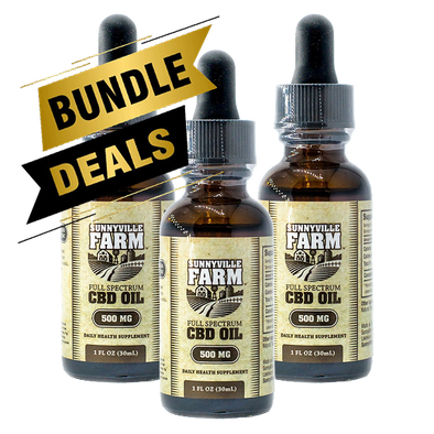 BUNDLE - Sunnyville Farm 500mg Full Spectrum CBD Tincture x 3