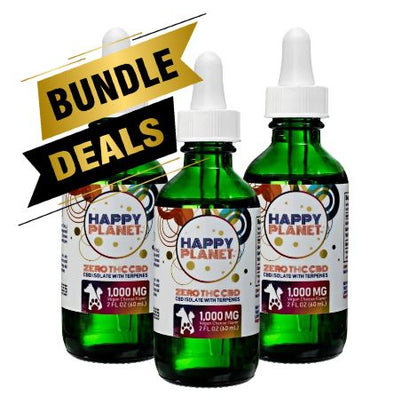 BUNDLE - Happy Planet 1,000mg Isolate Pet Tincture x 3