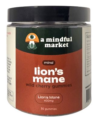 A Mindful Market Lion's Mane Gummy (Wild Cherry)