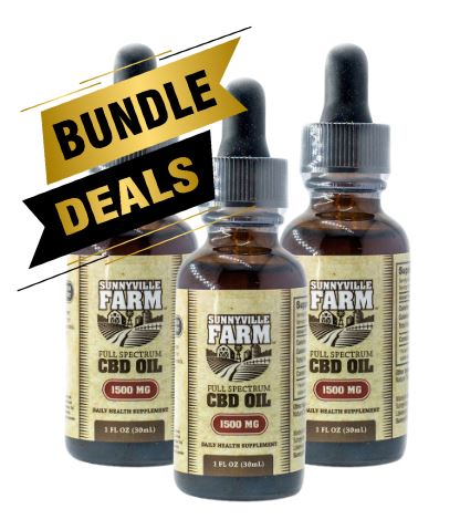 BUNDLE - Sunnyville Farm 1500mg Full Spectrum CBD Tincture x 3