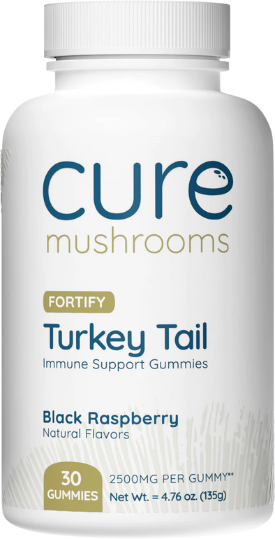 Cure Turkey Tail Mushroom Gummies - 2500mg ea, 30ct