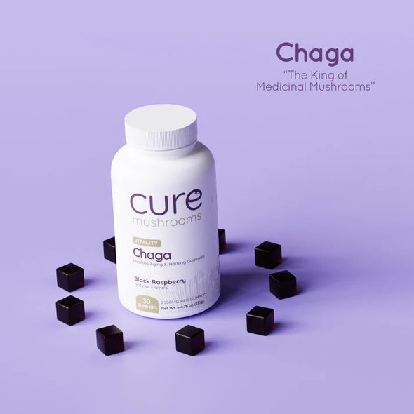 Cure Chaga Mushroom Gummies - 2500mg ea, 30ct