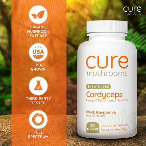 Cure Cordyceps Mushroom Gummies - 2500mg ea, 30ct