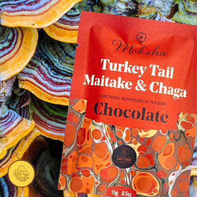 Moksha Turkey Tail, Maitake & Chaga Mushroom Chocolates