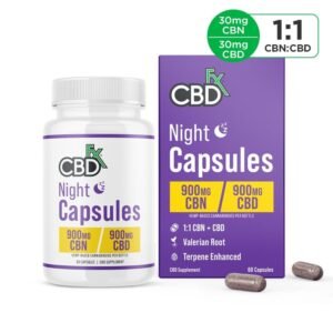 CBDfx &ndash; CBD+CBN Night Capsules (900mg)