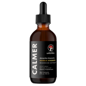 Psyched Wellness – Calmer Amanita Muscaria Extract (60ml, Double Strength)